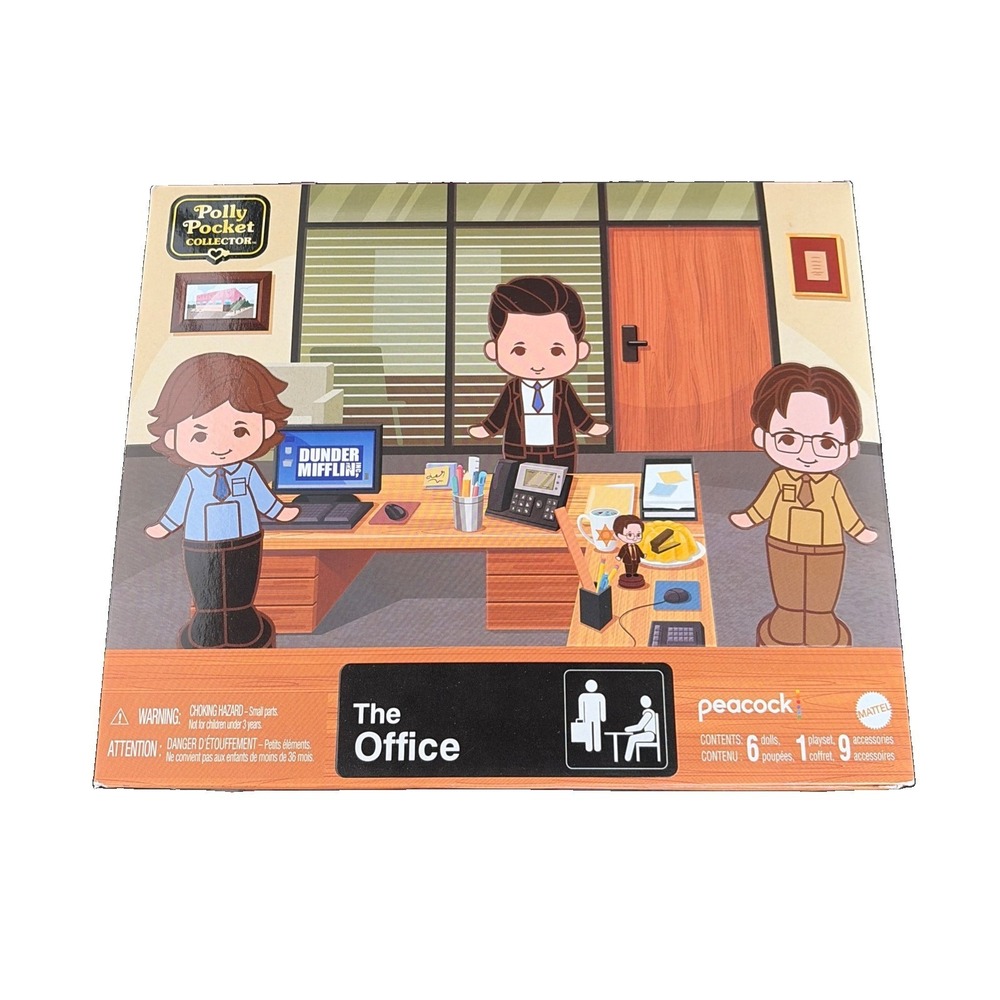 Polly Pocket Collector The Office Dunder Mifflin Compact Playset Mattel NEW